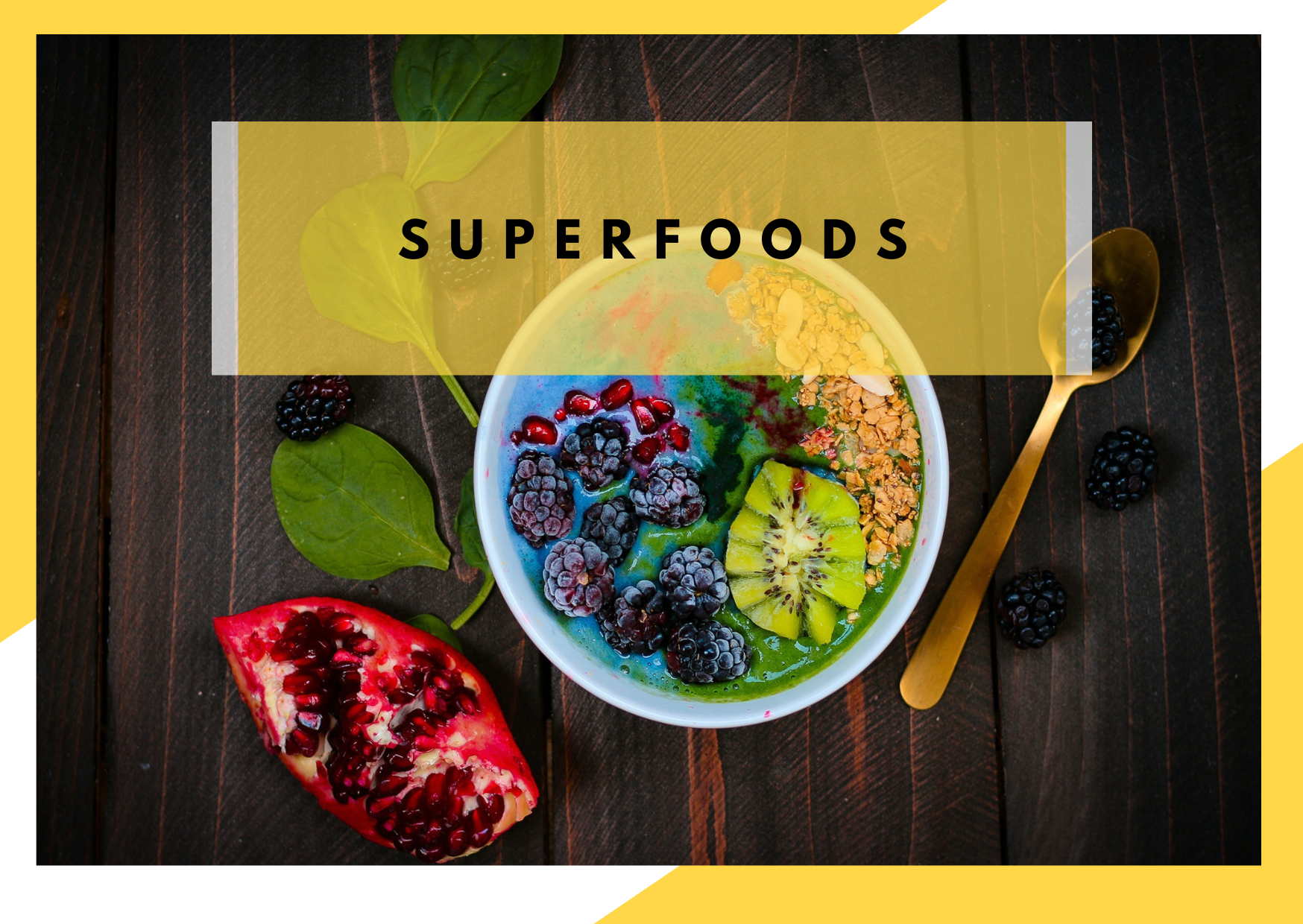 Superfoods miska wypełniona owocami