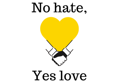 Logo projektu No hate, yes love