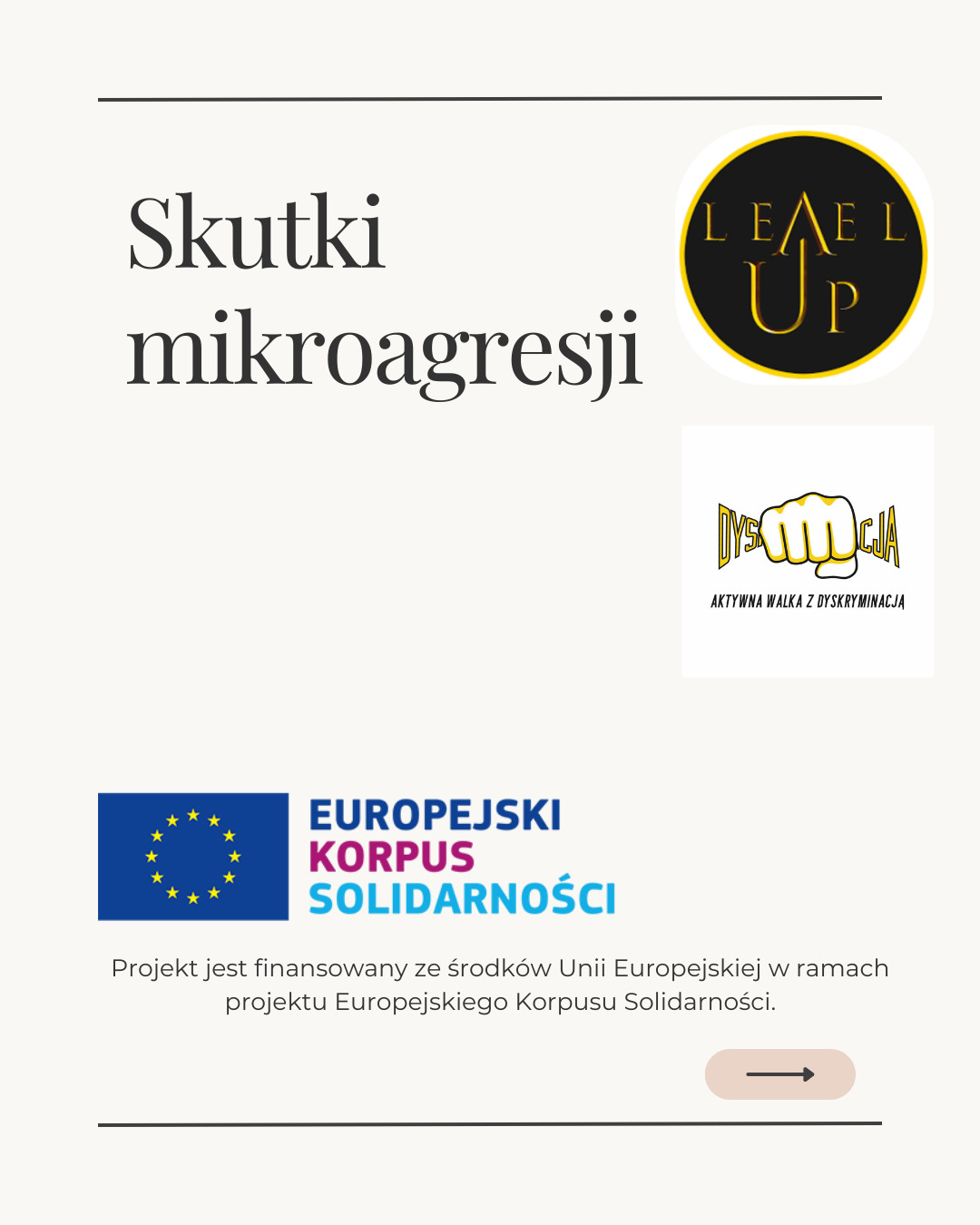 E-book pod tytułem ,,Skutki mikroagresji" w ramach projektu ,,Aktywna walka z dyskryminacją"