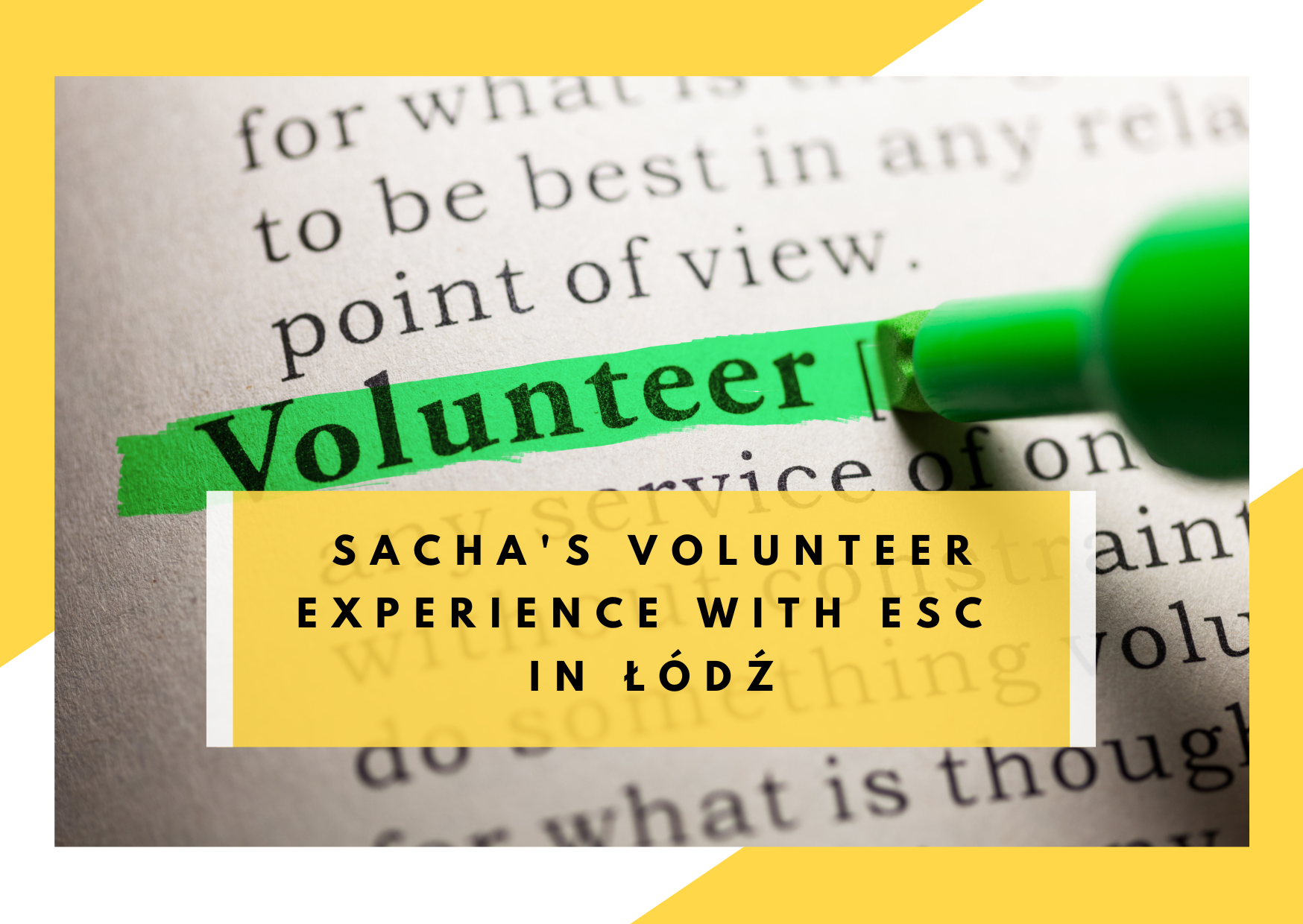 volunteer experience with European solidarity corps in Poland