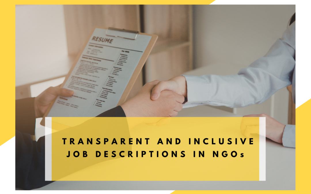 Transparent and inclusive job descriptions in NGOs