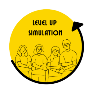 Logo projektu LEVEL UP Simulation