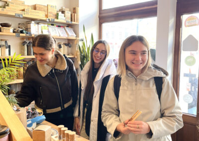 Wizyta uczestników wizyty studyjnej Study Tours to Poland w Ecosklepie